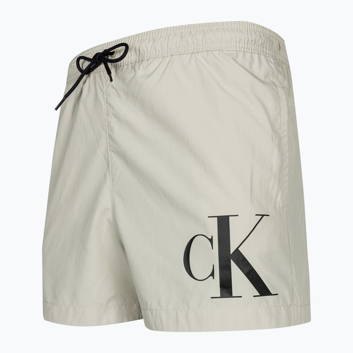 Ανδρικό Calvin Klein Short Drawstring μαγιό με ασημένια επένδυση 3