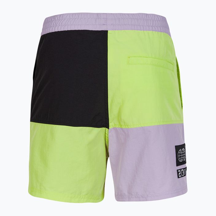 Ανδρικό μαγιό O'Neill Wilder Colorblock 16'' sunny lime colour block swim shorts 2