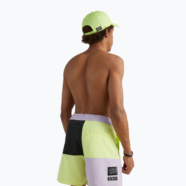 Ανδρικό μαγιό O'Neill Wilder Colorblock 16'' sunny lime colour block swim shorts 4