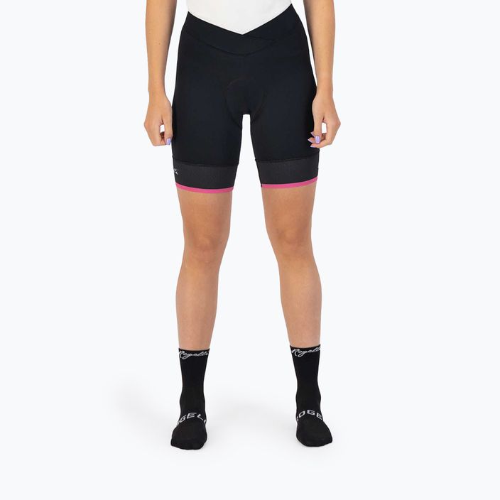 Rogelli Select II γυναικείο σορτς ποδηλασίας μαύρο/ροζ