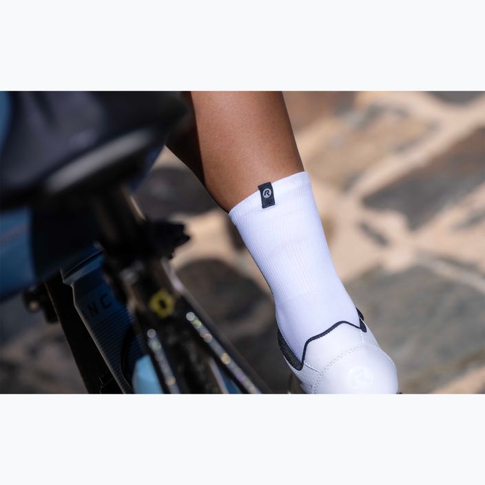 Rogelli Essential κάλτσες ποδηλασίας 2 ζευγάρια λευκές 3