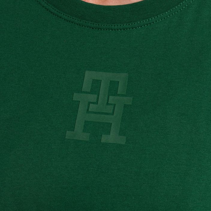 Tommy Hilfiger γυναικείο προπονητικό πουκάμισο Regular Th Monogram πράσινο 4