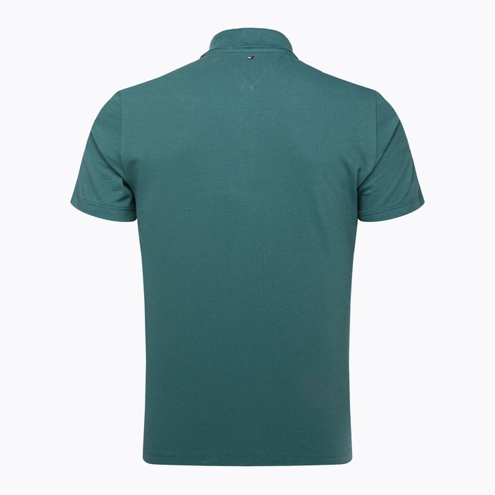 Tommy Hilfiger ανδρικό προπονητικό πουκάμισο Textured Tape Polo πράσινο 6