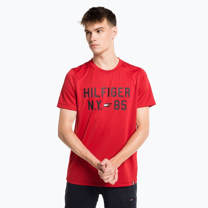 Ανδρικό Tommy Hilfiger Graphic Training T-shirt κόκκινο