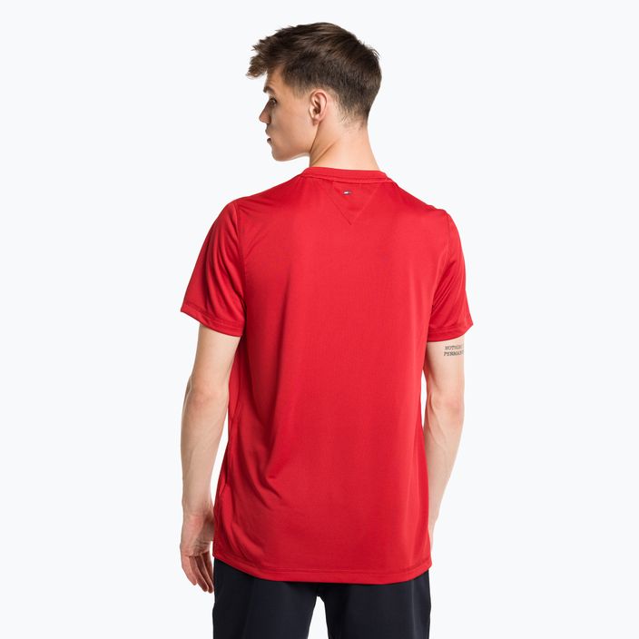 Ανδρικό Tommy Hilfiger Graphic Training T-shirt κόκκινο 3