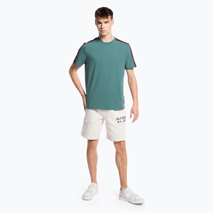 Tommy Hilfiger ανδρικό πουκάμισο προπόνησης Textured Tape πράσινο 2