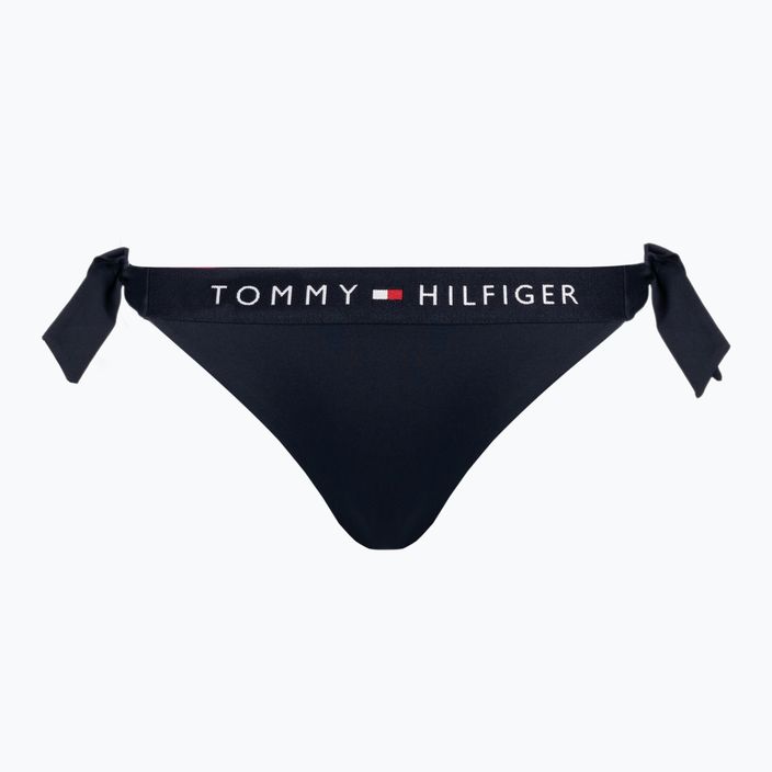 Tommy Hilfiger Side Tie Cheeky μπλε σλιπ μαγιό