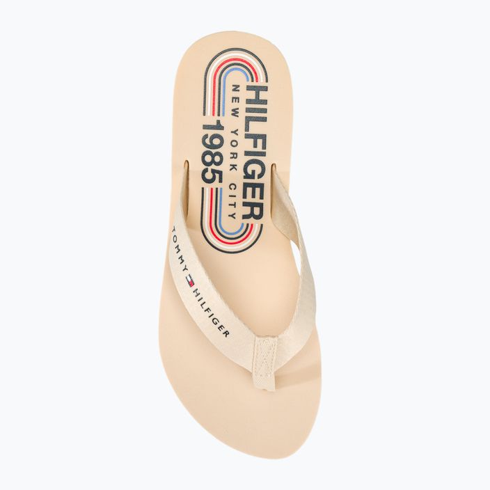 Tommy Hilfiger γυναικεία σανδάλια Global Stripes Flat Beach Sandal calico 5