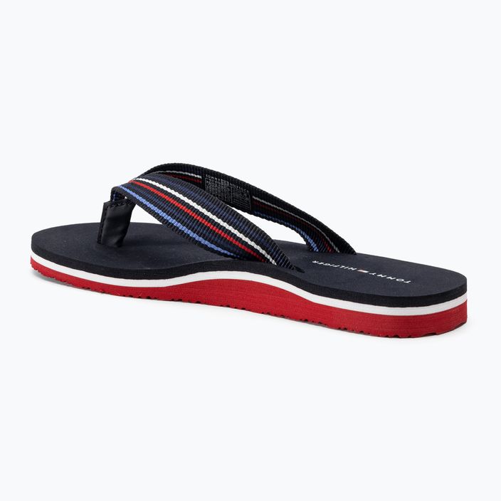 Tommy Hilfiger γυναικεία σανδάλια Stripes Beach Sandal κόκκινο λευκό μπλε 3