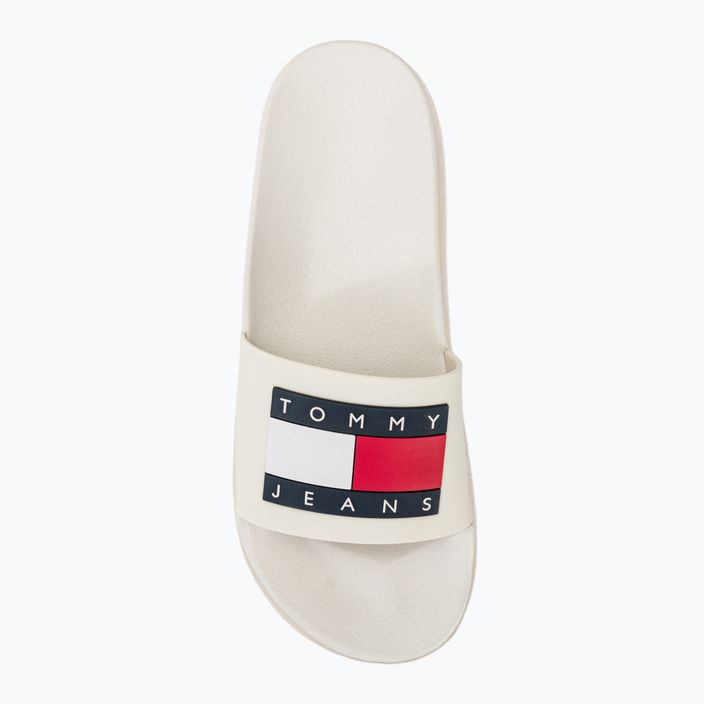 Tommy Jeans Women's Elevated Flatform Slide εκρού σαγιονάρες 6