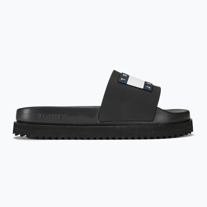 Tommy Jeans γυναικεία Elevated Flatform Slide μαύρο 2