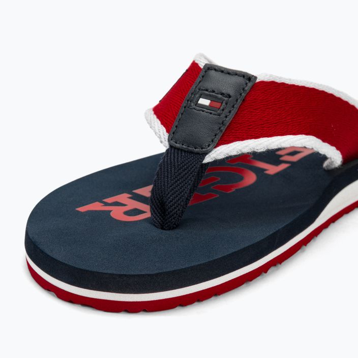 Ανδρικά Tommy Hilfiger Patch Beach Sandal πρωτογενές κόκκινο σαγιονάρες 7