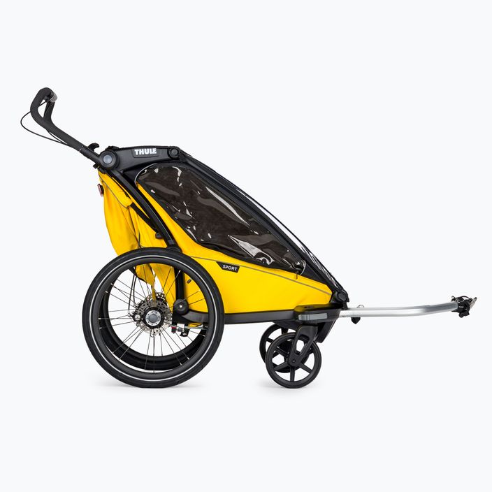 Thule Chariot Sport 1 μονό ρυμουλκούμενο ποδηλάτου κίτρινο 10201022 2