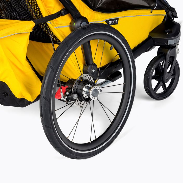Thule Chariot Sport διπλό ρυμουλκούμενο ποδηλάτου κίτρινο 10201024 5