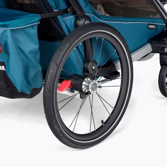 Thule Chariot Cross διπλό ρυμουλκούμενο ποδηλάτου μπλε 10202023 6