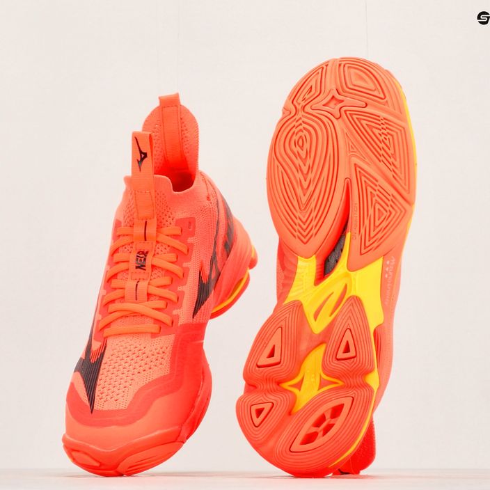 Ανδρικά παπούτσια βόλεϊ Mizuno Wave Lightning Neo2 neon flame / black / bolt2 9