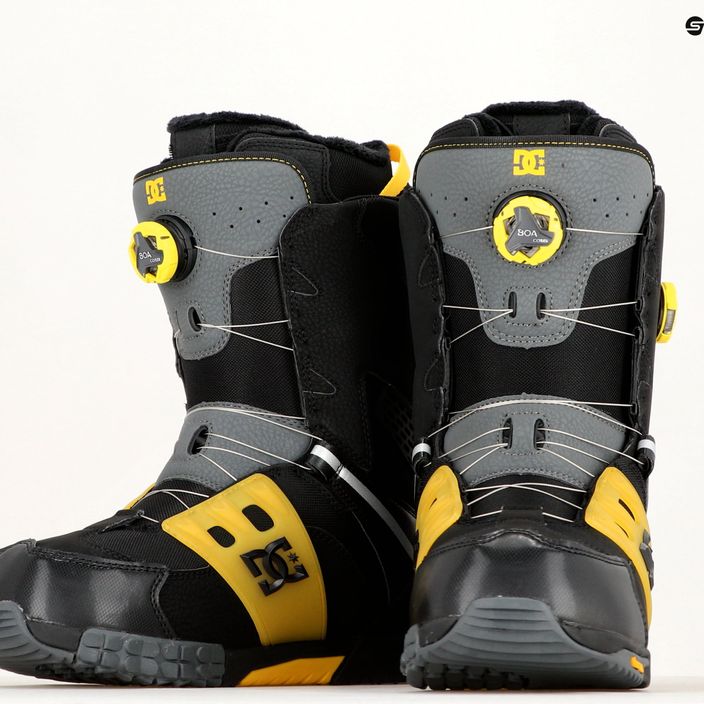 Ανδρικές μπότες snowboard DC Phantom μαύρο/κίτρινο 9