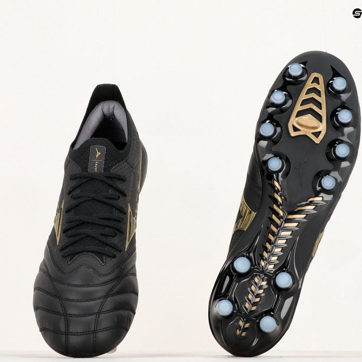 Mizuno Morelia Neo IV Beta JP MD ανδρικά ποδοσφαιρικά παπούτσια μαύρο/χρυσό/μαύρο 10