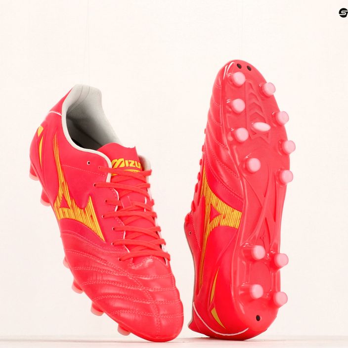 Mizuno Morelia Neo IV Pro AG ανδρικά ποδοσφαιρικά παπούτσια flery coral2/ bolt2/ flery coral2 14