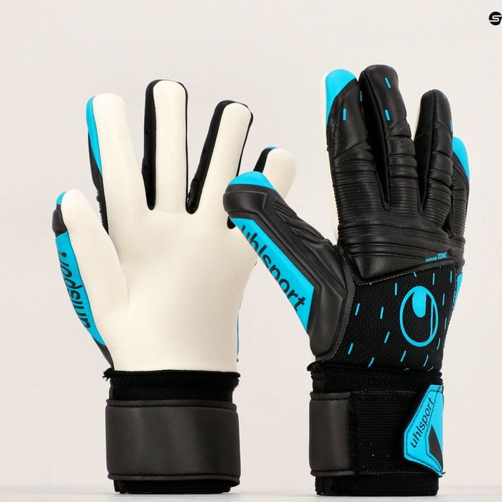Uhlsport Classic Soft Hn Comp γάντια τερματοφύλακα μαύρα/μπλε/λευκά 4