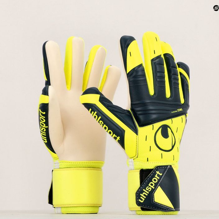 Παιδικά γάντια τερματοφύλακα uhlsport Classic Absolutgrip Hn Pro Jr. νέον κίτρινο/πράσινο/λευκό 4