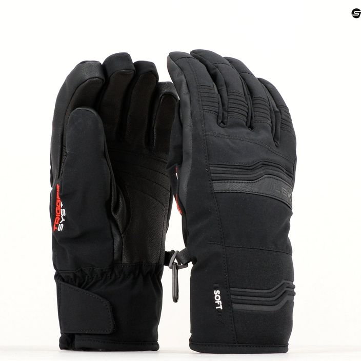 Ανδρικά γάντια σκι LEKI Cerro 3D μαύρο 9