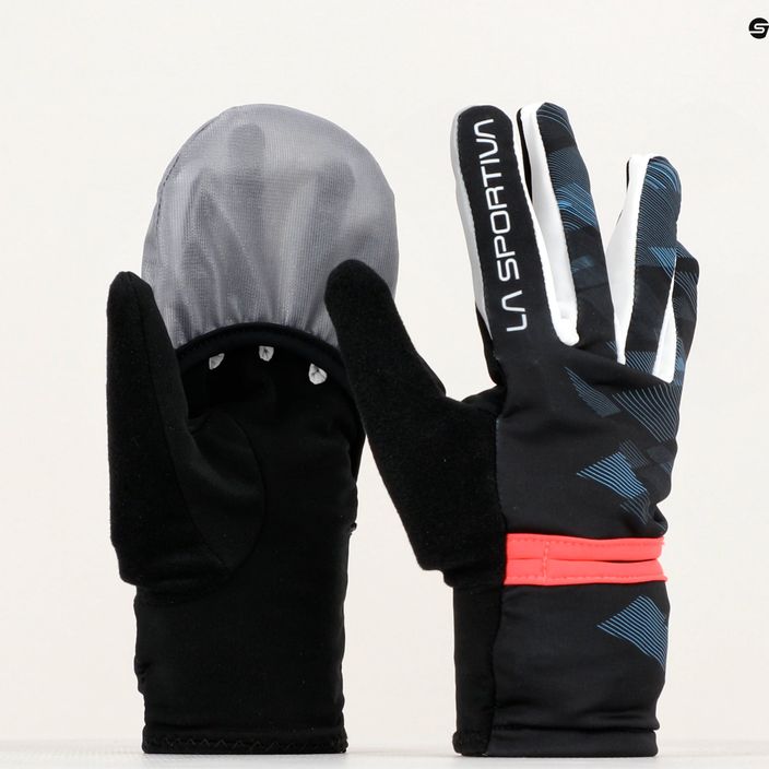 La Sportiva Trail γυναικεία γάντια τρεξίματος μαύρα/μπλε του Μαλιμπού 5