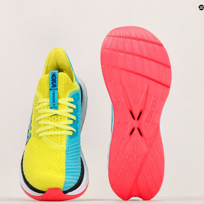 Γυναικεία παπούτσια για τρέξιμο HOKA Carbon X 3 evening primrose/scuba blue 14