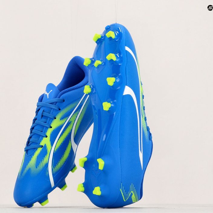 PUMA Ultra Play FG/AG Jr παιδικά ποδοσφαιρικά παπούτσια ultra blue/puma white/pro green 15
