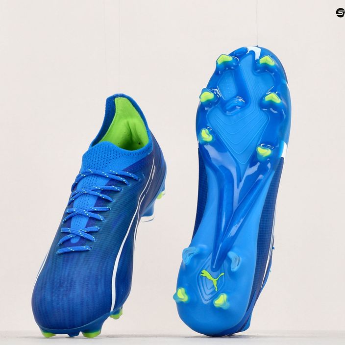 PUMA Ultra Ultimate FG/AG ανδρικά ποδοσφαιρικά παπούτσια ultra blue/puma white/pro green 18