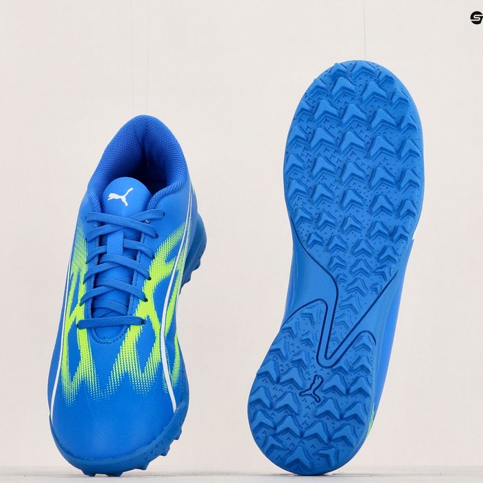 PUMA Ultra Play TT Jr παιδικά ποδοσφαιρικά παπούτσια ultra blue/puma white/pro green 15
