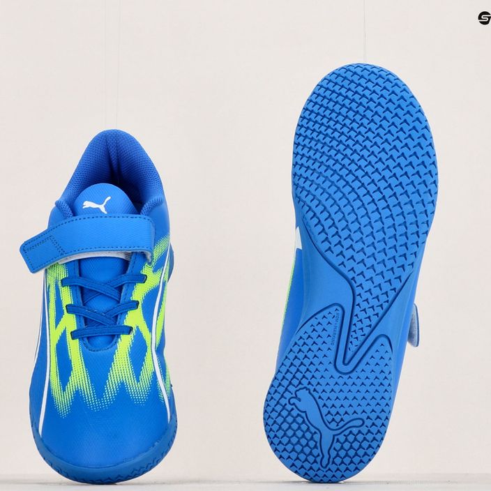PUMA Ultra Play IT V Jr παιδικά ποδοσφαιρικά παπούτσια ultra blue/puma white/pro green 15