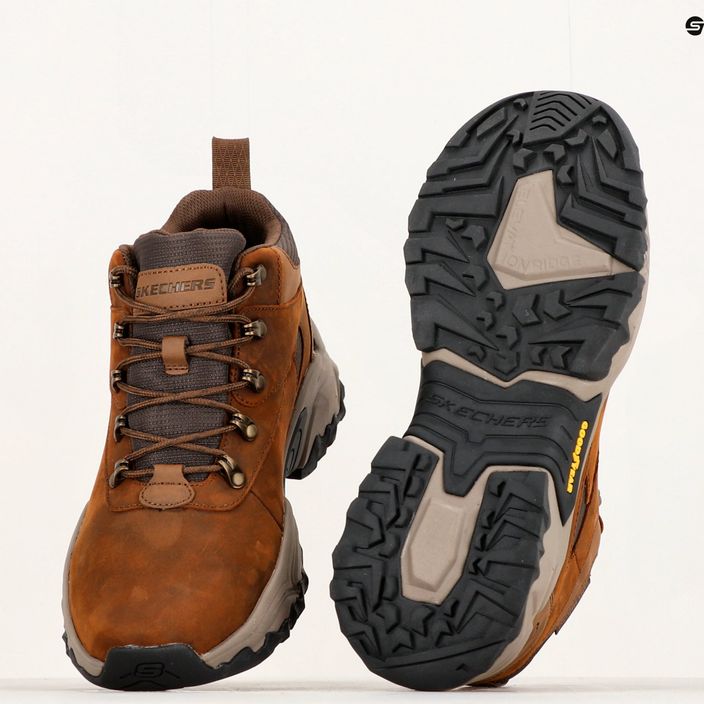 SKECHERS Terraform Renfrom ανδρικές μπότες πεζοπορίας σκούρο καφέ 14