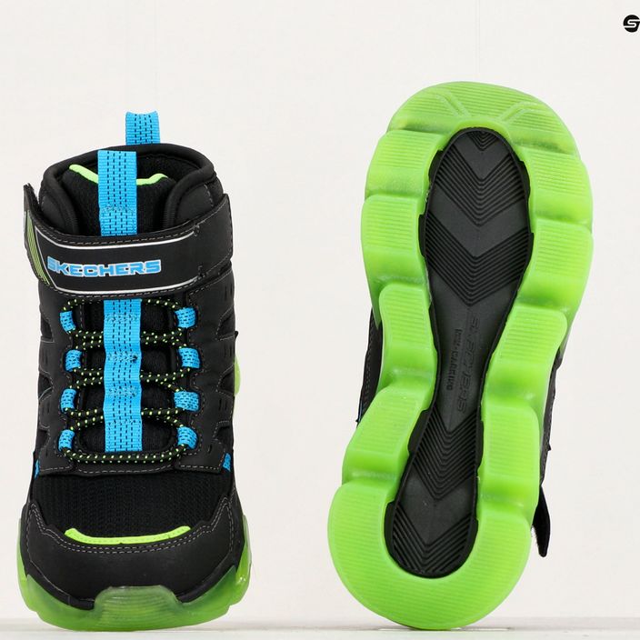 SKECHERS παιδικά παπούτσια Mega-Surge Flash Breeze μαύρο/μπλε/lime 15