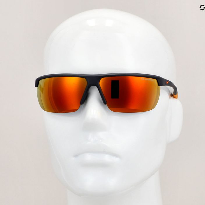 Nike Tempest matte gridiron/total orange καφέ με/πορτοκαλί γυαλιά ηλίου 8