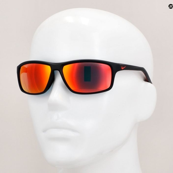 Γυαλιά ηλίου Nike Adrenaline 22 M ματ μαύρο/κόκκινο/γκρι με κόκκινο φακό 12