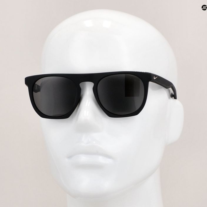 Γυαλιά ηλίου Nike Flatspot P ματ μαύρο/ασημί γκρι γυαλιά ηλίου με πολωμένο φακό 8