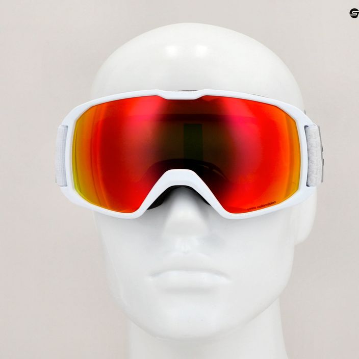 UVEX Xcitd CV S2 γυαλιά σκι λευκά ματ / ροζ φρίκη / πράσινο colororvision 6