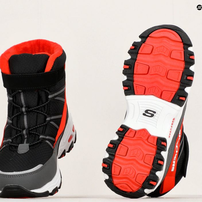 SKECHERS D'Lites παιδικές μπότες πεζοπορίας μαύρο/κόκκινο 10