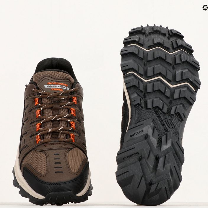 SKECHERS Equalizer 5.0 Trail Solix καφέ/πορτοκαλί ανδρικά παπούτσια πεζοπορίας 14