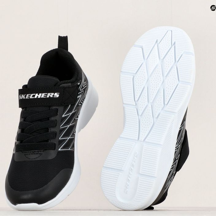 SKECHERS Microspec Texlor μαύρο/ασημί παιδικά παπούτσια προπόνησης 14