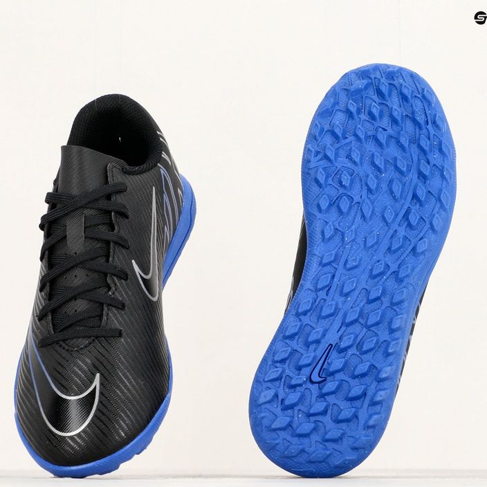 Παιδικά ποδοσφαιρικά παπούτσια Nike JR Mercurial Vapor 15 Club TF μαύρο/χρώμιο/υπέροχο πραγματικό 8