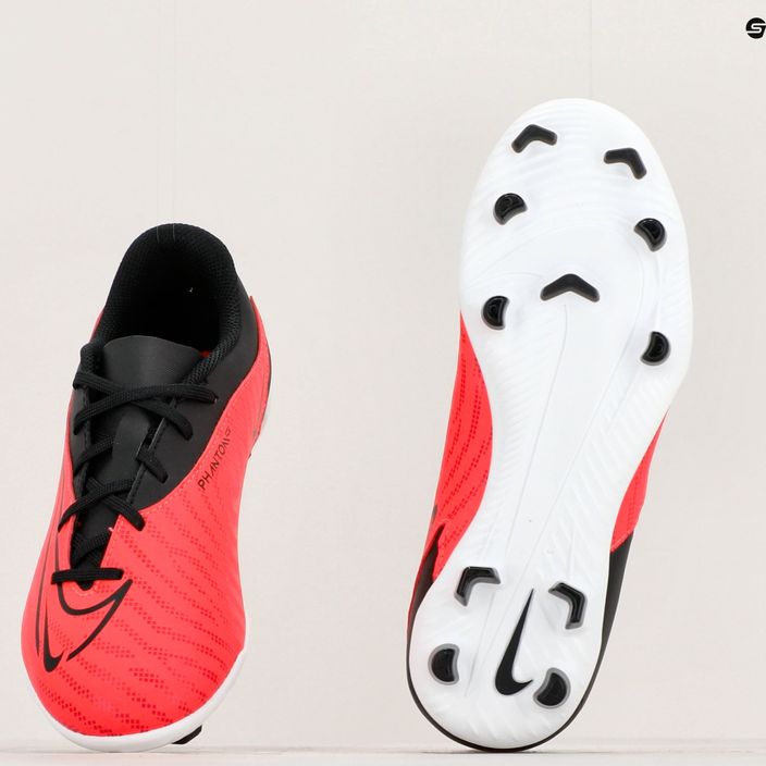 Nike Jr Phantom GX Club FG/MG φωτεινό βυσσινί/μαύρο/λευκό παιδικά ποδοσφαιρικά παπούτσια 8