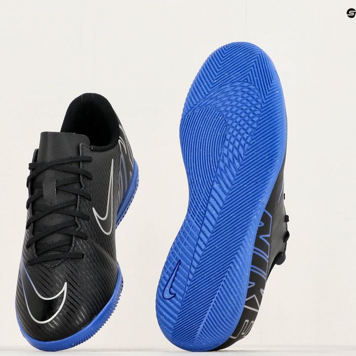 Nike JR Mercurial Vapor 15 Club IC μαύρο/χρώμιο/υπέροχο πραγματικό ποδοσφαιρικά παπούτσια 8