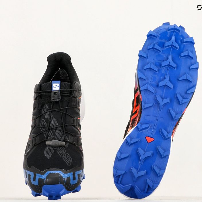 Ανδρικά παπούτσια για τρέξιμο Salomon Speedcross 6 GTX μαύρο / surf the web / κίτρινο ασφαλείας 12