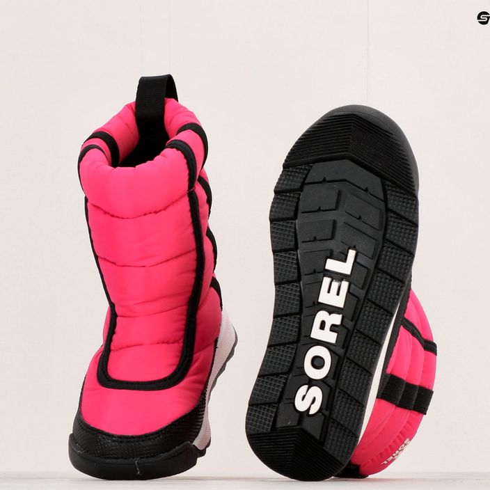 Sorel Outh Whitney II Puffy Mid παιδικές μπότες χιονιού cactus pink/black 16