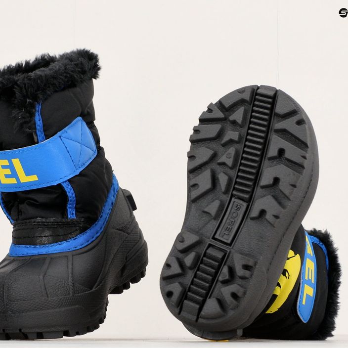 Sorel Snow Commander παιδικές μπότες χιονιού μαύρες / σούπερ μπλε 15