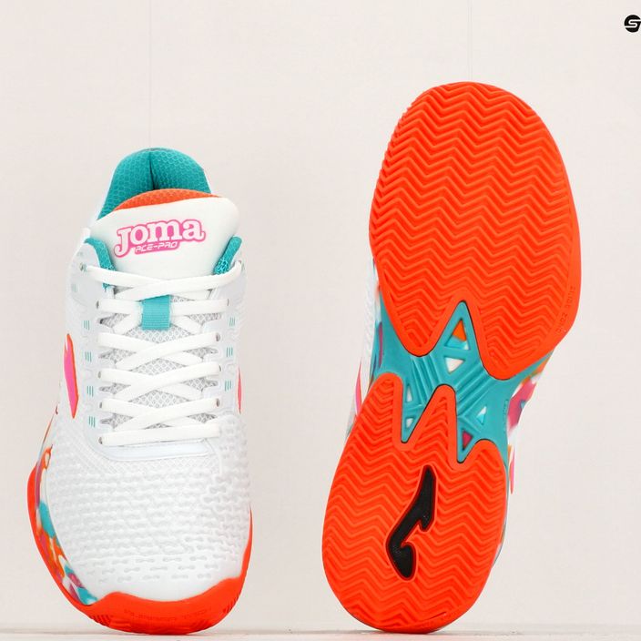Γυναικεία παπούτσια τένις Joma Ace Lady λευκό/πορτοκαλί 14