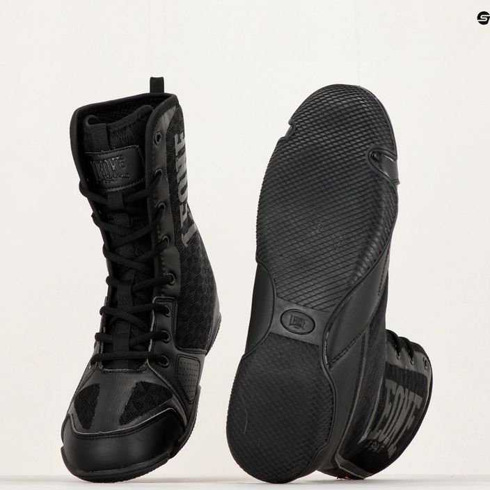 LEONE 1947 Επαγγελματικές μπότες πυγμαχίας μαύρες 16