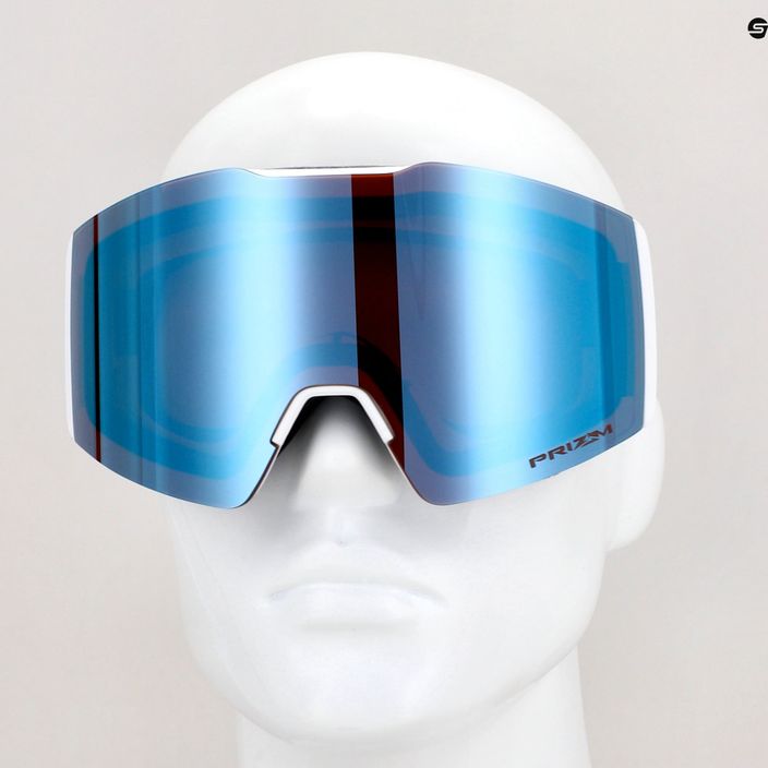 Oakley Fall Line ματ λευκό/prizm snow sapphire iridium γυαλιά σκι 10